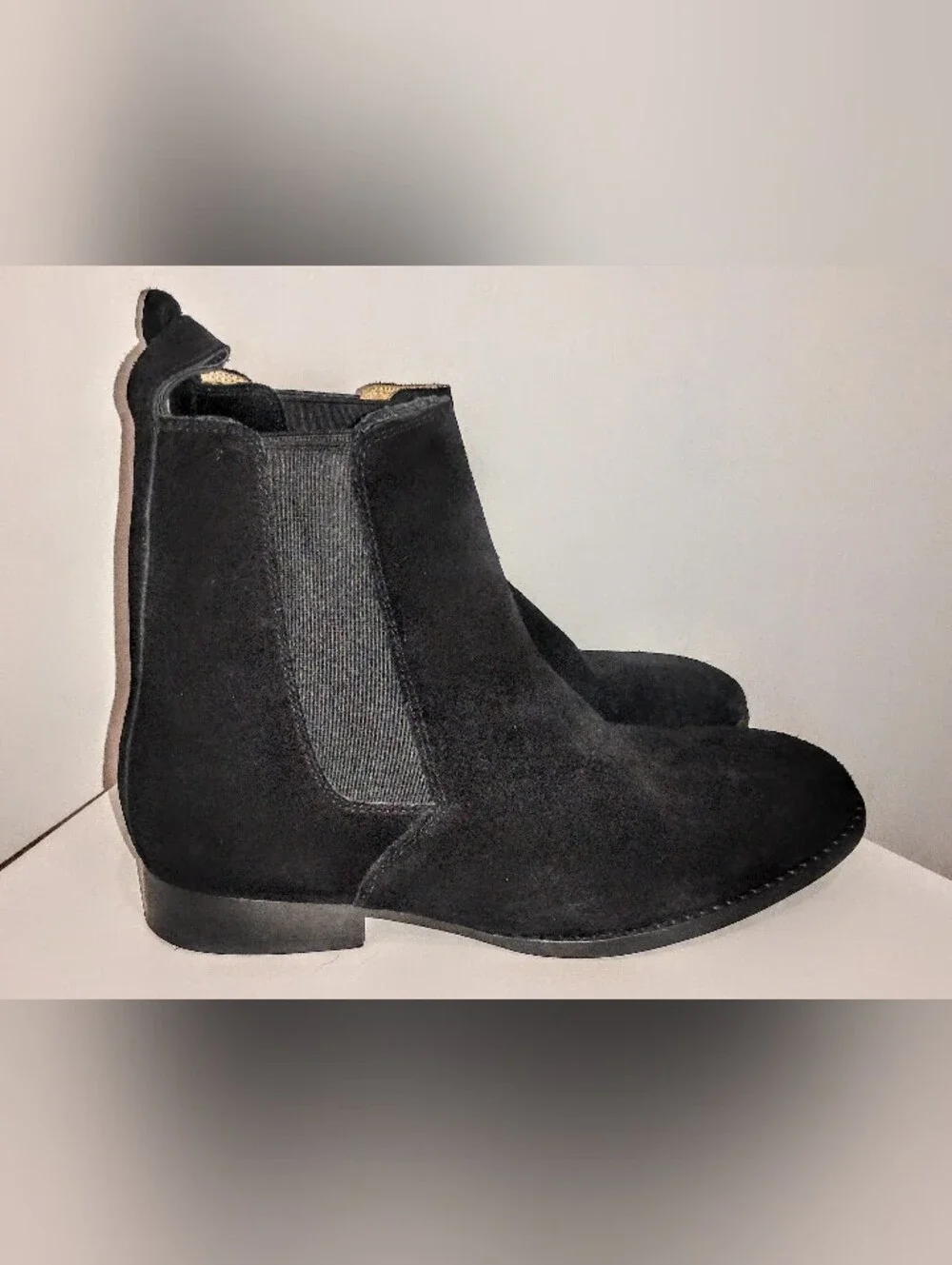 BLACK SUEDE PONCE CHELSA BOOTS